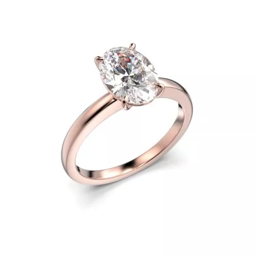 Festive Selena timanttisormus,punakulta 683-150-PK