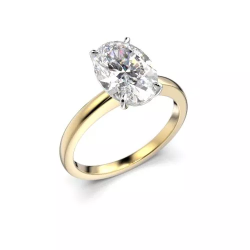 Festive Selena timanttisormus, kelta- ja valkokulta 683-200-KV