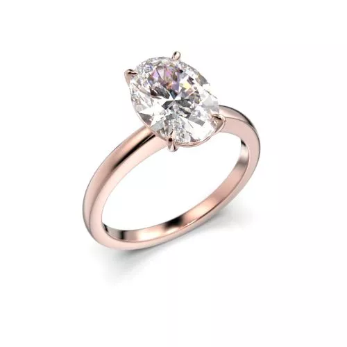 Festive Selena timanttisormus, punakulta 683-200-PK