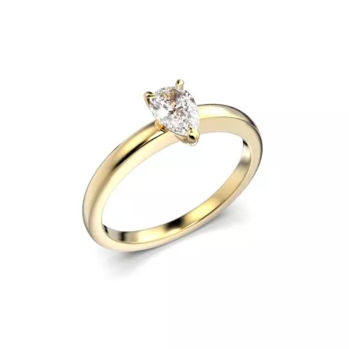 Festive Venus timanttisormus, keltakulta 685-030-KK