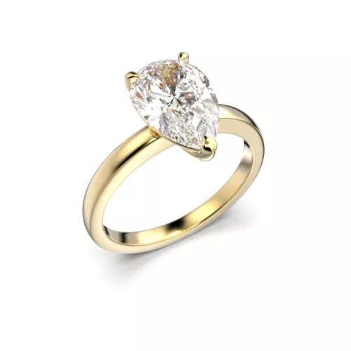 Festive Venus timanttisormus, keltakulta 685-200-KK