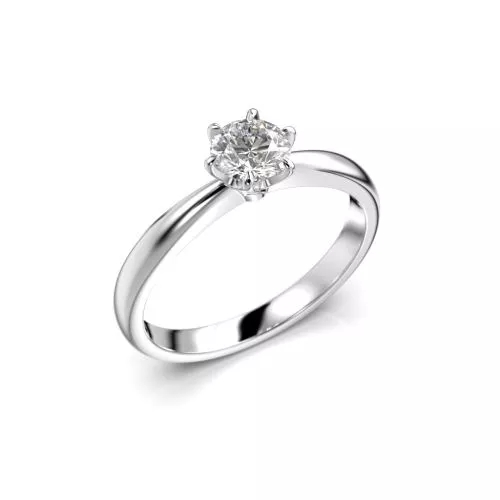 Festive Classic timanttisormus, platina 686-050-PT