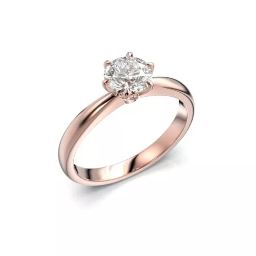 Festive Classic timanttisormus, punakulta 686-070-PK