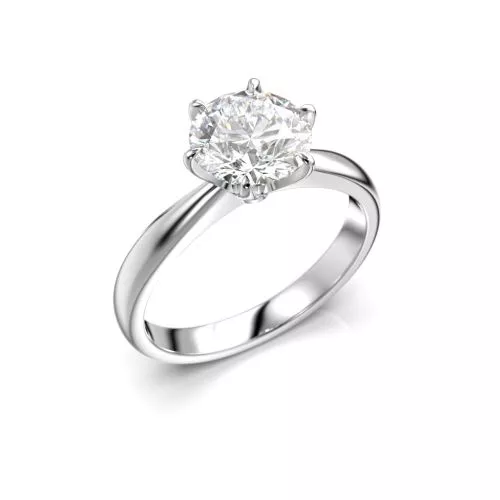 Festive Classic timanttisormus, platina 686-150-PT