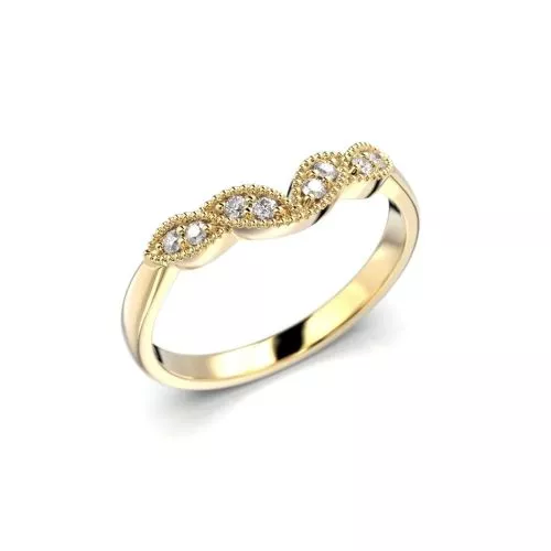 Festive Veera Side timanttisormus, keltakulta 697-008-KK