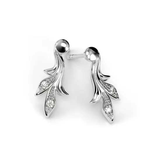 Festive Feeniks timanttikorvakorut, platina 707-004K-PT