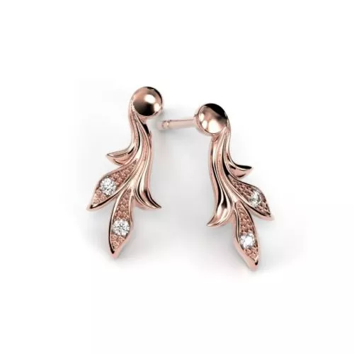 Festive Feeniks timanttikorvakorut, punakulta 707-004K-PK