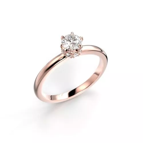 Festive Heidi timanttisormus, punakulta 710-038-PK