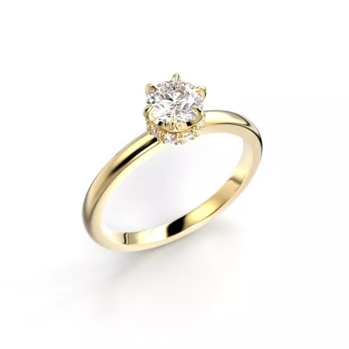 Festive Heidi timanttisormus, keltakulta 710-060-KK