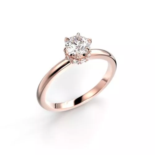 Festive Heidi timanttisormus, punakulta 710-060-PK