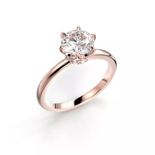 Festive Heidi timanttisormus, punakulta 710-110-PK