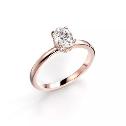 Festive Heidi timanttisormus, punakulta 711-060-PK