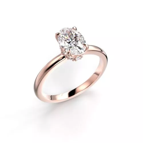 Festive Heidi timanttisormus, punakulta 711-110-PK