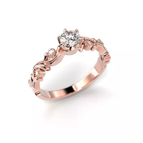 Festive Feeniks timanttisormus, punakulta 713-036-PK