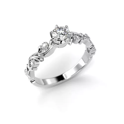 Festive Feeniks Lux Briljant timanttisormus, platina 713-036-PT