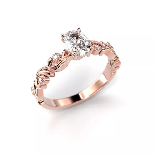 Festive Feeniks timanttisormus, punakulta 716-056-PK