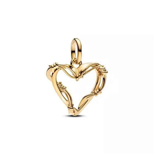 Pandora Wire Heart Dangle Charme 762526C00-1
