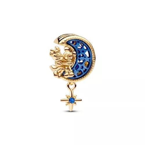Pandora Disney Mouse Crescent Moon Charme 762956C01-1