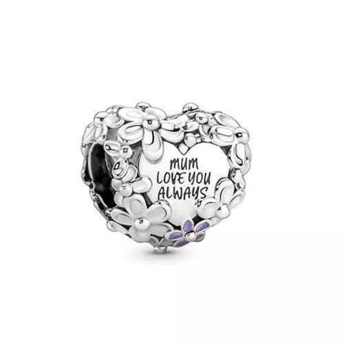 Pandora Mom Daisy Heart Charme 791155C01-1