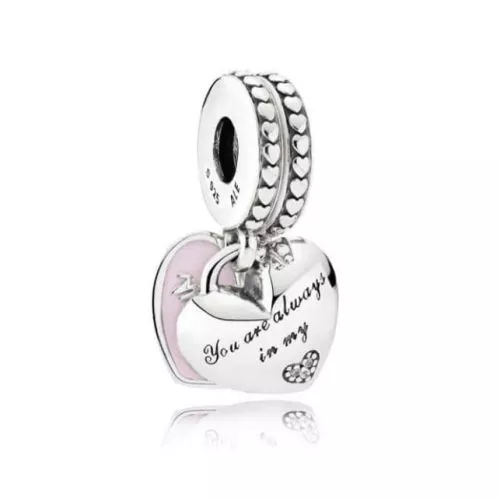Pandora Mother & Daughter Split Heart Charme 792072EN40-2