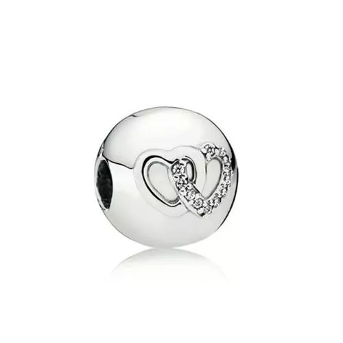 Pandora Interlocked Hearts Clip Charme 792150CZ-1