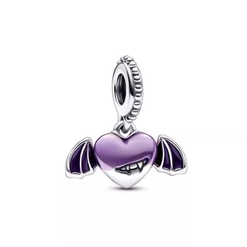 Pandora Vampire Winged Heart Dangle Charme 792290C01-1