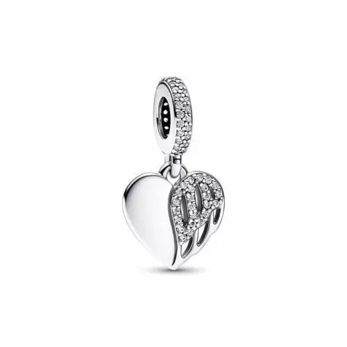 Pandora Heart & Angel Dangle Charme 792646C01-1