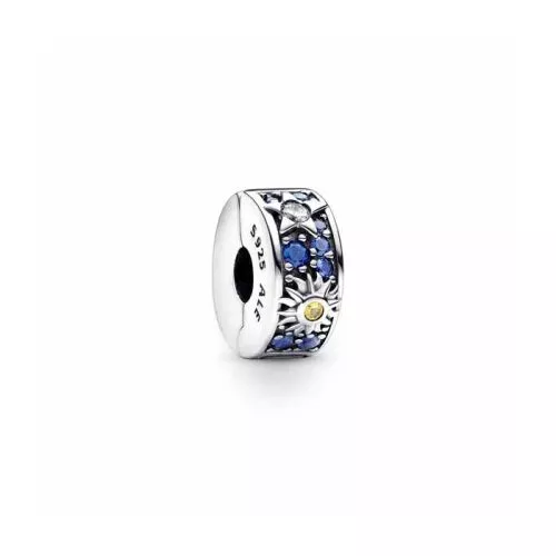 Pandora Celestial Sun, Star & Moon Clip Charme 792681C01-1
