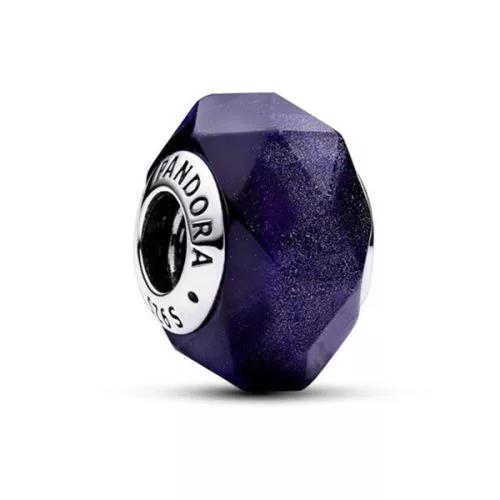 Pandora Faceted Blue Murano Charme 792984C00-1