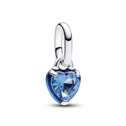 Pandora ME Blue Crystal Heart Charme 793042C02-0