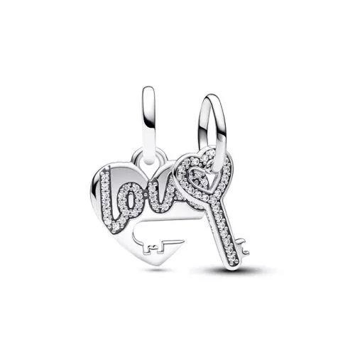Pandora Love Heart & Key hela 793081C01-1
