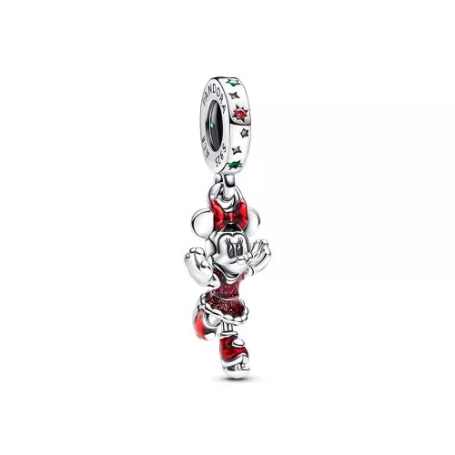 Pandora Minnie Mouse Ice Skating Dangle Charme 793530C01-1