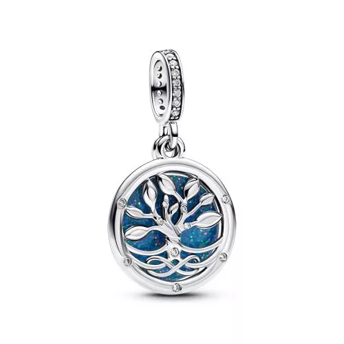 Pandora Glow-in-the-dark Infinity Tree Double Dangle Charme 793599C01-1
