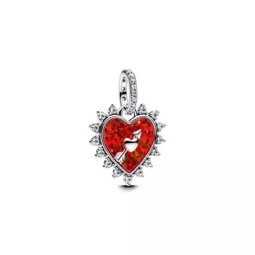 Pandora Spinnable Arrow Heart Dangle Charme 793667C01-1