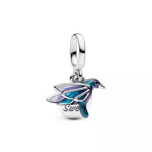 Pandora Hummingbird Double Dangle Charme 793746C01-1