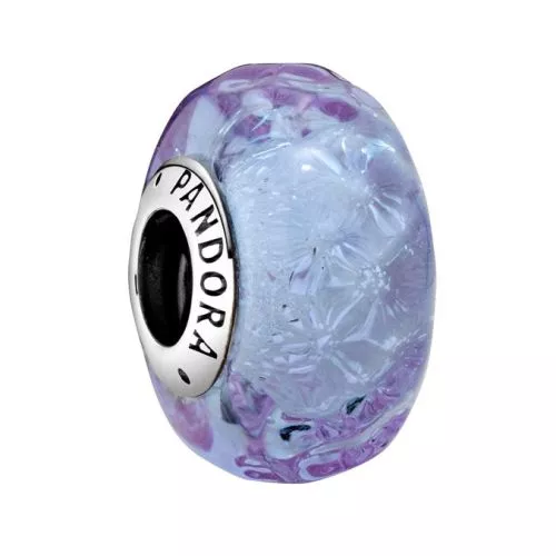 Pandora Wavy Lavender Murano Charme 798875C00-1