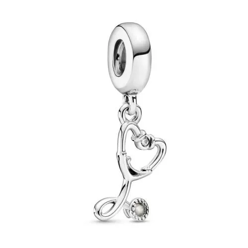 Pandora Passions Stethoscope Heart Charm 799072C01-1
