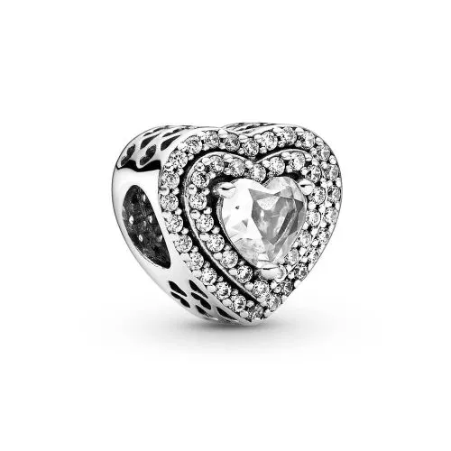 Pandora Levelled Hearts Charme 799218C01-1