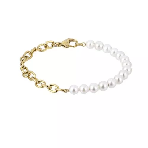 Teräs / helmirannekoru BSS904 GP SS CHAIN WHITE-1