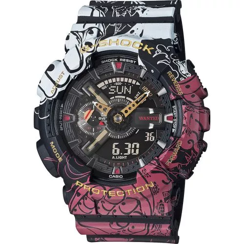 Casio G-Shock x One Piece Limited Edition -rannekello GA-110JOP-1A4ER-1