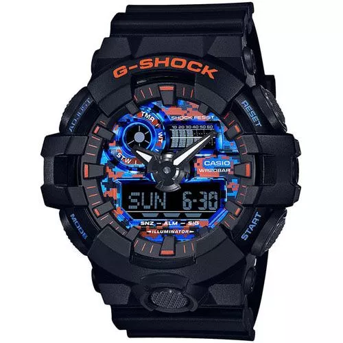 Casio G-Shock Digital Camouflage -rannekello GA-700CT-1AER-1