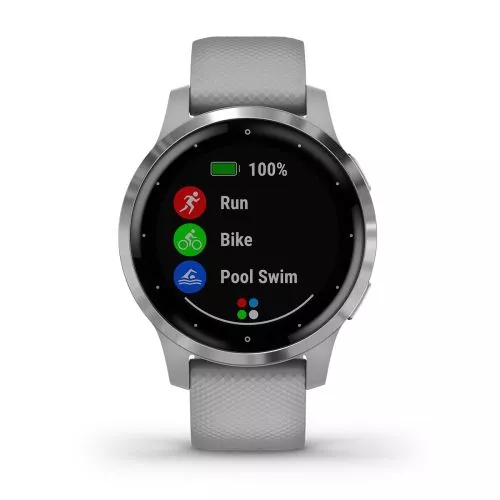 Garmin Vivoactive 4S Pudergrå Med Silverdetaljer 010-02172-02-1