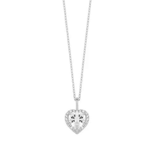Silbernes Herzanhänger GIZ00333-RH-1