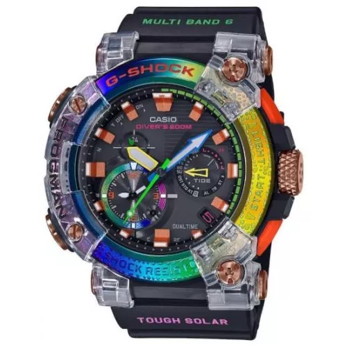 Casio G-Shock Frogman Analog Borneo Rainbow Frog Limited Edition -rannekello GWF-A1000BRT-1AER-1