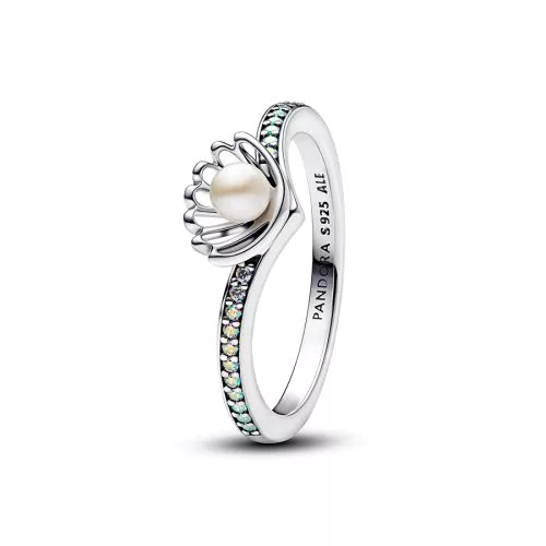 Pandora Disney Princess Ariel Shell Treated Freshwater Cultured Pearl sormus 193654C01-1