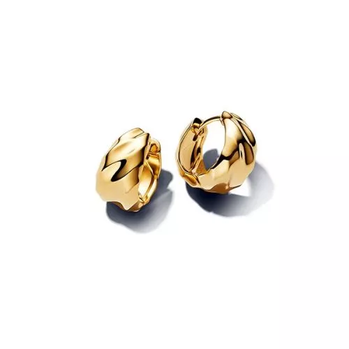 Pandora Rippled Hoop Ohrringe 263874C00