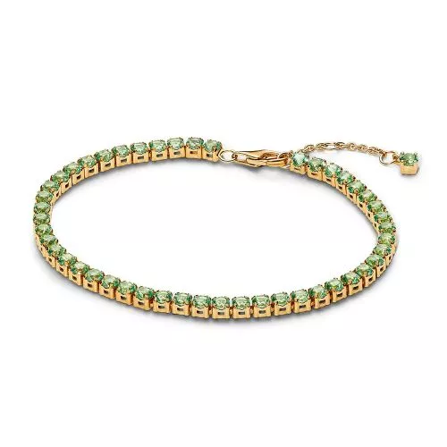 Pandora Sparkling Green Tennis Armband 20 cm 561469C02-1