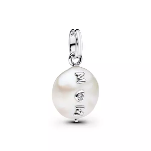 Pandora Treated Freshwater Cultured Baroque Pearl Mum Dangle Charme 793783C01-1