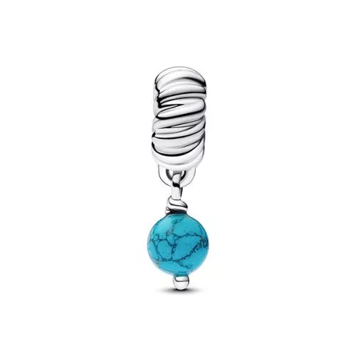 Pandora Turquoise-coloured Dangle Charme 793901C01-1