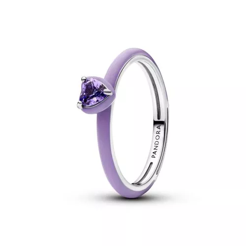 Pandora Purple Chakra Heart sormus 193088C04
